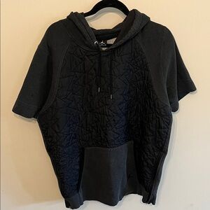 Nike Air Jordan VII Mens Quilted Fleece Pullover SS Hoodie